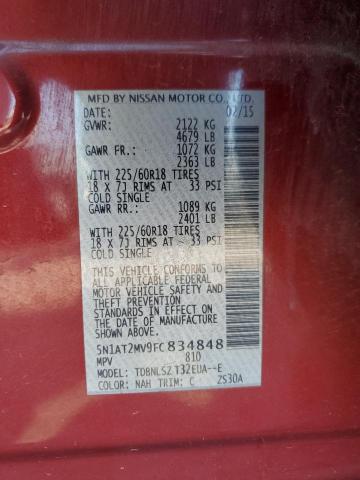 Photo 14 from auction – 2015 NISSAN ROGUE S with VIN 5N1AT2MV9FC834848
