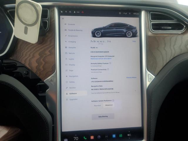 Photo 9 from auction – 2017 TESLA MODEL S with VIN 5YJSA1E19HF220005