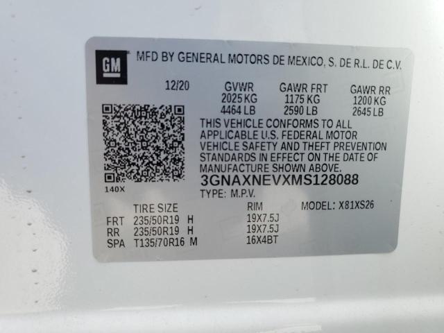 Photo 14 from auction – 2021 CHEVROLET EQUINOX PREMIER with VIN 3GNAXNEVXMS128088
