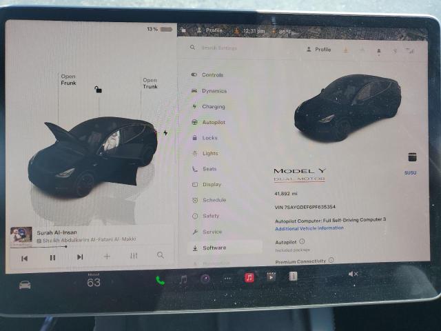 Zdjęcie 9 z aukcji – 2023 TESLA MODEL Y z VIN 7SAYGDEF6PF635354
