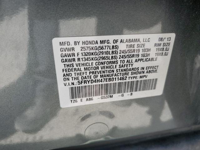 Zdjęcie 14 z aukcji – 2014 ACURA MDX TECHNO z VIN 5FRYD4H47EB011462