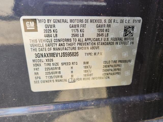 Photo 14 from auction – 2018 CHEVROLET EQUINOX PR with VIN 3GNAXMEV1JS595826