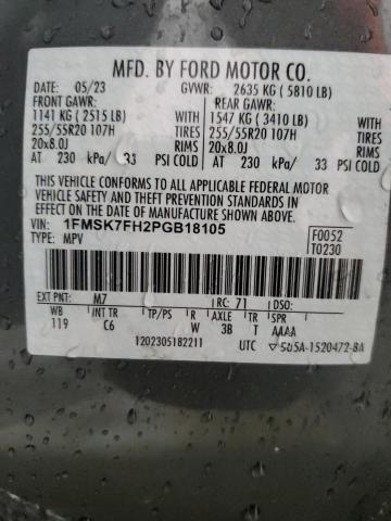 Photo 14 from auction – 2023 FORD EXPLORER L with VIN 1FMSK7FH2PGB18105