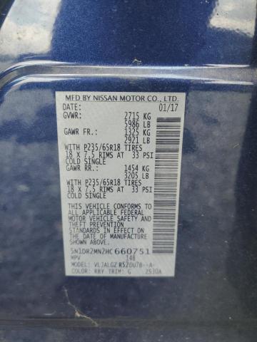Photo 14 from auction – 2017 NISSAN PATHFINDER with VIN 5N1DR2MN2HC660751