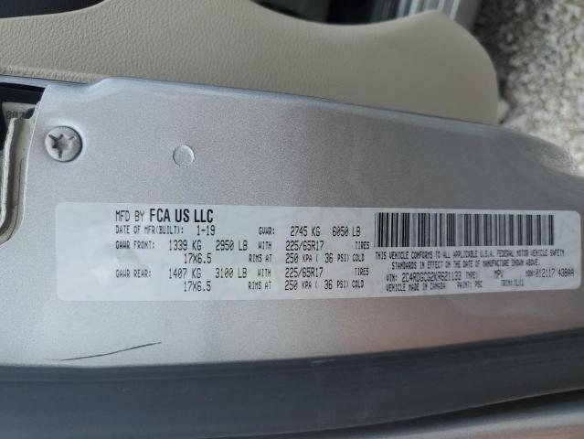 Photo 14 from auction – 2019 DODGE GRAND CARAVAN SXT with VIN 2C4RDGCG2KR621133