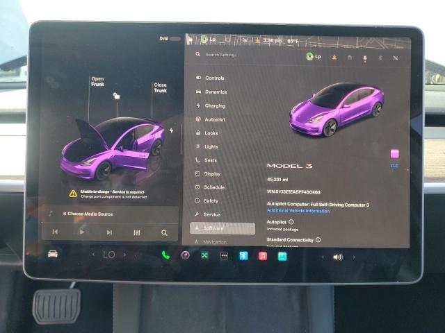 Photo 9 from auction – 2023 TESLA MODEL 3 with VIN 5YJ3E1EA5PF430463