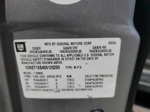 Photo 14 from auction – 2005 CHEVROLET TRAILBLAZE with VIN 1GNET16S456120293
