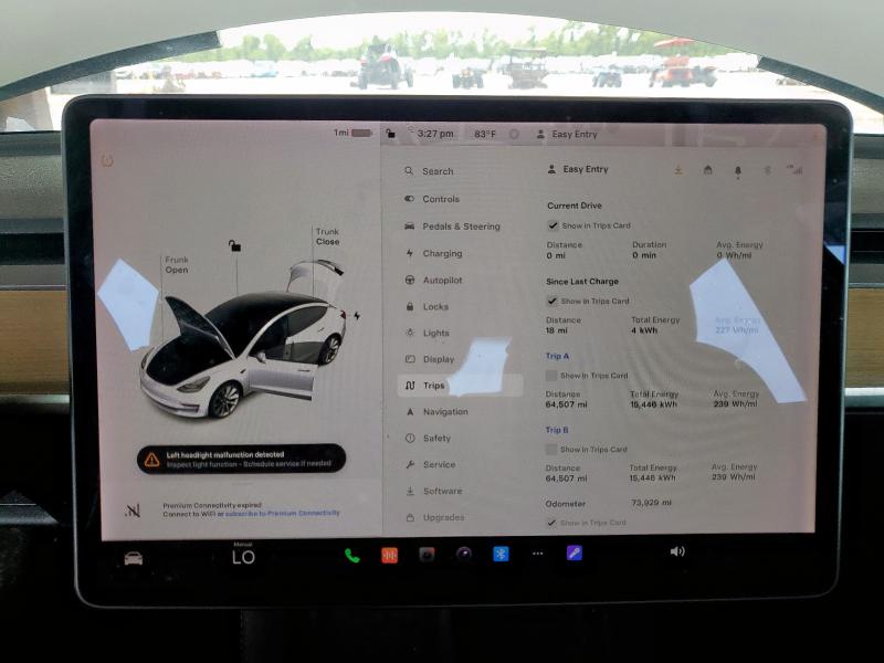 Photo 9 from auction – 2022 TESLA MODEL 3 with VIN 5YJ3E1EA3NF120809