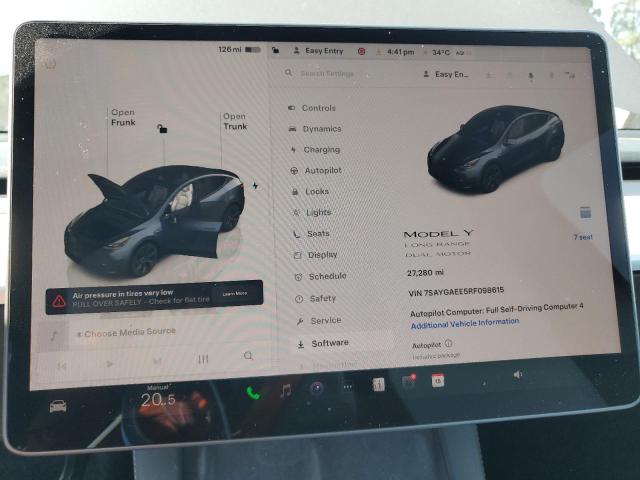 Photo 9 from auction – 2024 TESLA MODEL Y with VIN 7SAYGAEE5RF098615