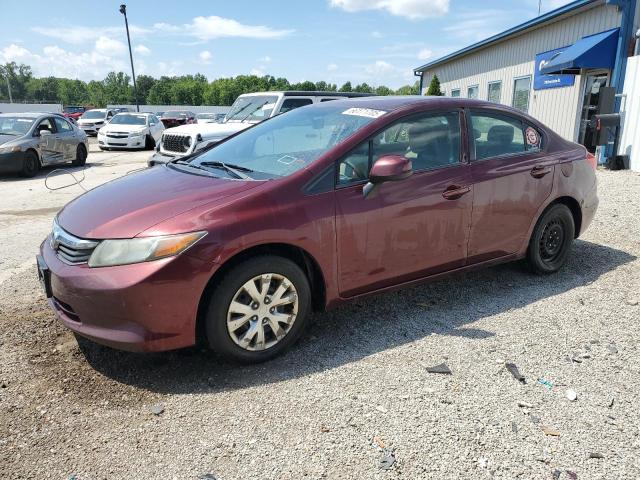 HONDA CIVIC LX 2012 with VIN 2HGFB2F53CH584706 - Photo from auction