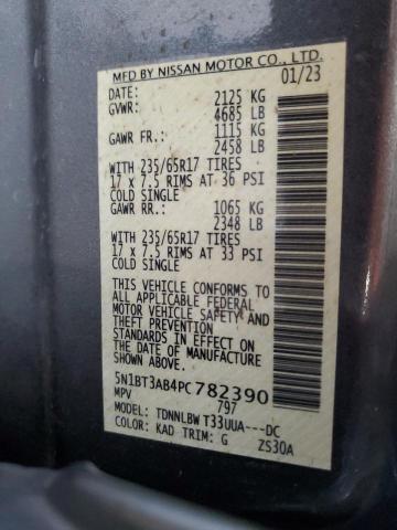 Photo 14 from auction – 2023 NISSAN ROGUE S with VIN 5N1BT3AB4PC782390