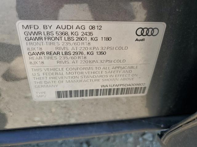 Foto 14 de la subasta – 2013 AUDI Q5 PREMIUM con VIN WA1LFAFP5DA009602