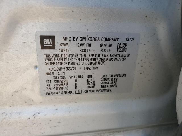 Foto 14 de la subasta – 2022 BUICK ENCORE PRE con VIN KL4CJESM1NB533021