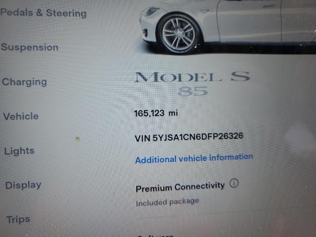Photo 9 from auction – 2013 TESLA MODEL S with VIN 5YJSA1CN6DFP26326