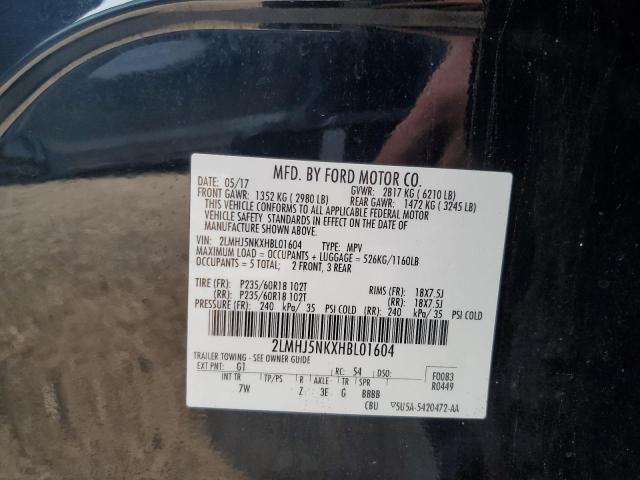 Photo 14 from auction – 2017 LINCOLN MKT with VIN 2LMHJ5NKXHBL01604