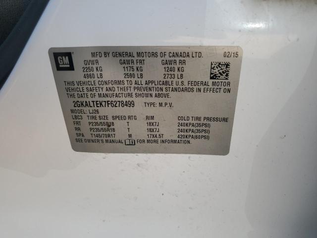 Фото 14 с аукциона – 2015 GMC TERRAIN SL с VIN 2GKALTEK7F6278499