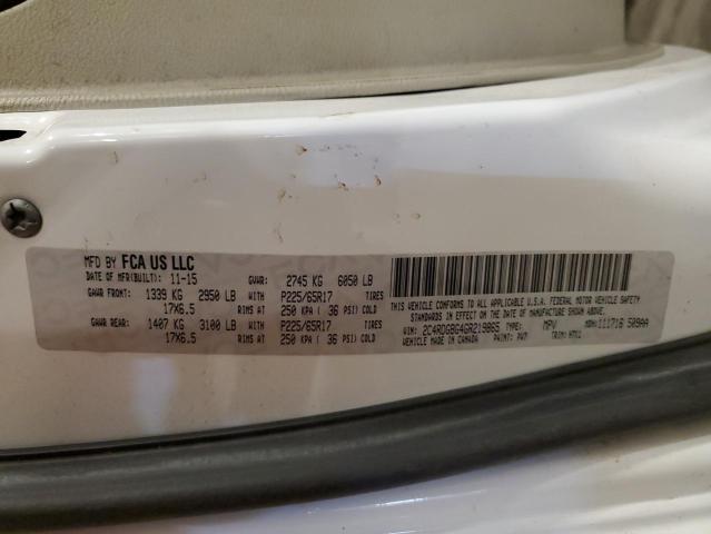 Photo 14 from auction – 2016 DODGE GRAND CARA with VIN 2C4RDGBG4GR219865