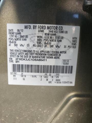 Photo 14 from auction – 2013 FORD EDGE SEL with VIN 2FMDK3JC1DBA86411