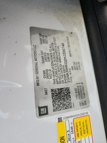 Photo 14 from auction – 2017 CHEVROLET TRAVERSE L with VIN 1GNKRHKD2HJ330748