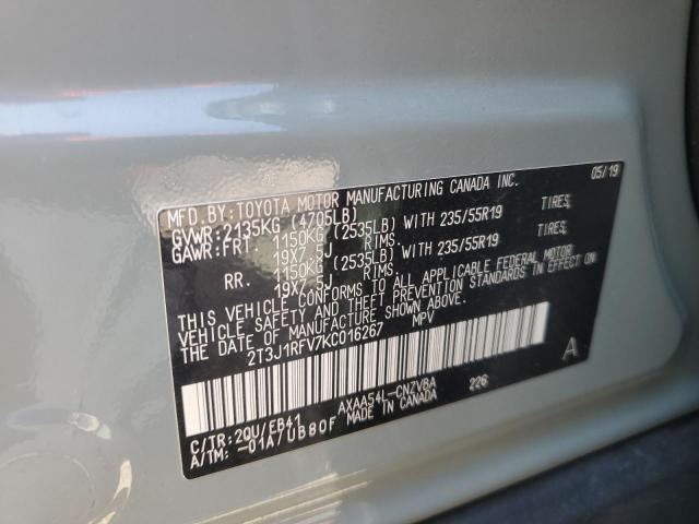 Photo 14 from auction – 2019 TOYOTA RAV4 ADVEN with VIN 2T3J1RFV7KC016267