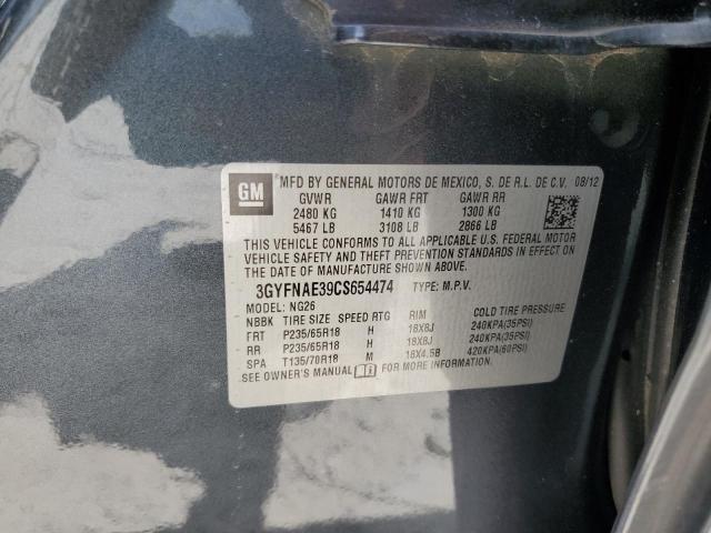 Photo 14 from auction – 2012 CADILLAC SRX LUXURY with VIN 3GYFNAE39CS654474