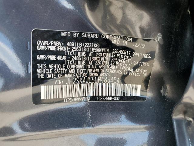 Photo 14 from auction – 2020 SUBARU FORESTER P with VIN JF2SKAJC5LH485454