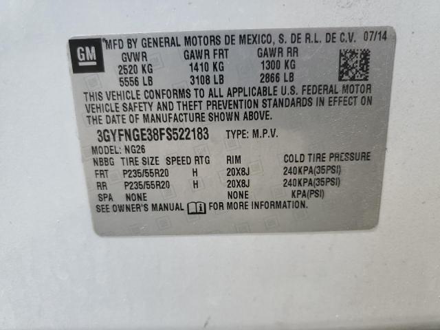 Photo 14 from auction – 2015 CADILLAC SRX PREMIU with VIN 3GYFNGE38FS522183