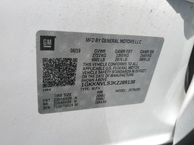 Photo 14 from auction – 2019 GMC ACADIA ALL with VIN 1GKKNVLS3KZ289138