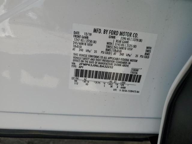 Photo 14 from auction – 2020 FORD EDGE SEL with VIN 2FMPK3J96LBA32232