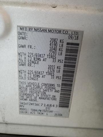 Photo 14 from auction – 2019 NISSAN ROGUE S with VIN 5N1AT2MT1KC714843