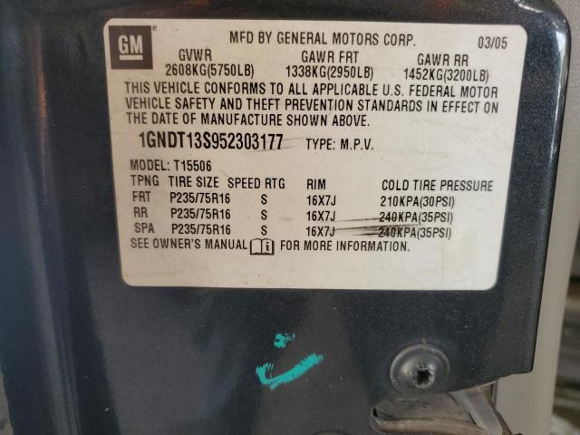 Photo 14 from auction – 2005 CHEVROLET TRAILBLAZE with VIN 1GNDT13S952303177