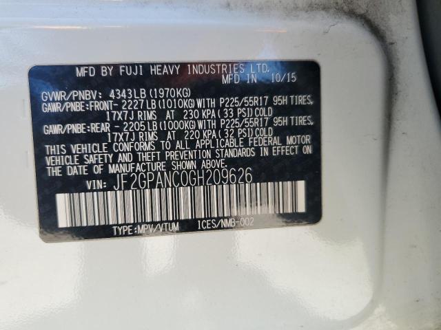 Photo 14 from auction – 2016 SUBARU CROSSTREK with VIN JF2GPANC0GH209626