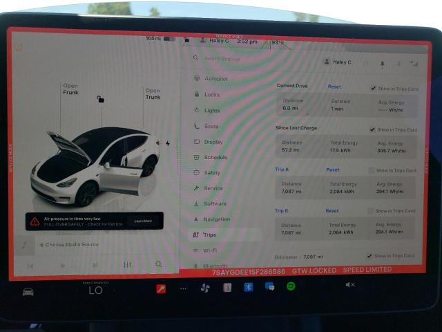 Photo 9 from auction – 2025 TESLA MODEL Y with VIN 7SAYGDEE1SF286586