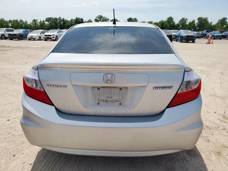 Photo 6 from auction – 2012 HONDA CIVIC HYBR with VIN JHMFB4F22CS006927