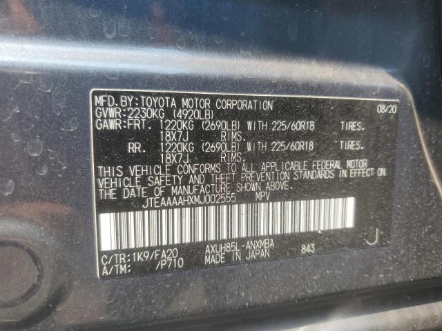 Photo 14 from auction – 2021 TOYOTA VENZA with VIN JTEAAAAHXMJ002555