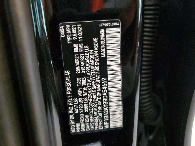 Photo 14 from auction – 2024 PORSCHE CAYENNE CO with VIN WP1BA2AY3RDA54662