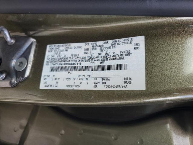 Photo 14 from auction – 2013 FORD ESCAPE SE with VIN 1FMCU0GX9DUD07116