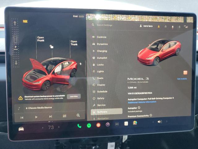 Photo 9 from auction – 2024 TESLA MODEL 3 with VIN 5YJ3E1EA2RF857554