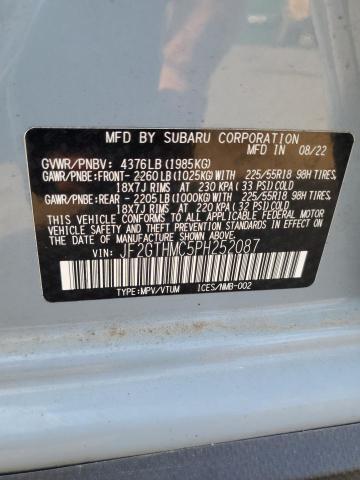 Photo 14 from auction – 2023 SUBARU CROSSTREK with VIN JF2GTHMC5PH252087