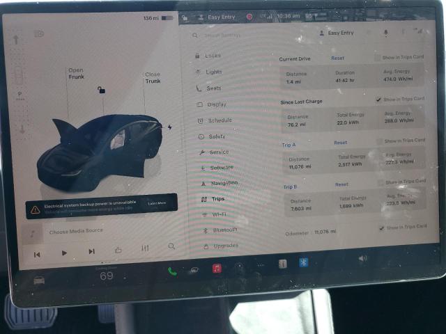 Photo 9 from auction – 2024 TESLA MODEL 3 with VIN 5YJ3E1EA8RF836269