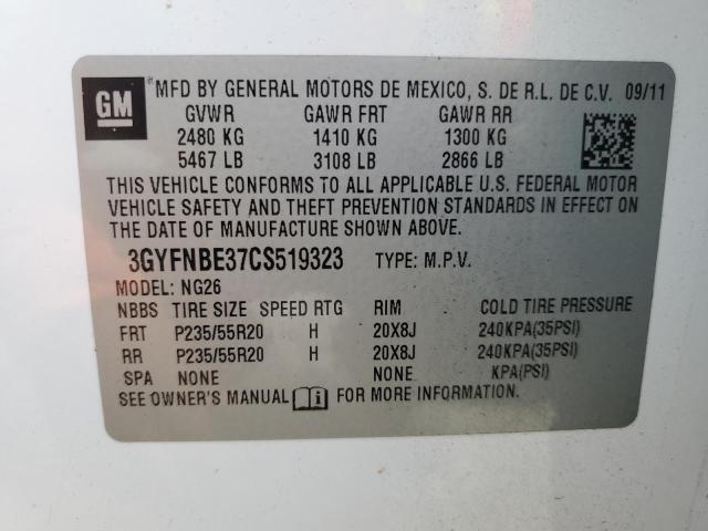 Photo 14 from auction – 2012 CADILLAC SRX PERFOR with VIN 3GYFNBE37CS519323