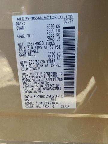 Photo 14 from auction – 2024 NISSAN PATHFINDER with VIN 5N1DR3DG9RC296871