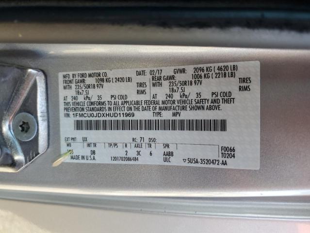 Photo 14 from auction – 2017 FORD ESCAPE TIT with VIN 1FMCU0JDXHUD11969