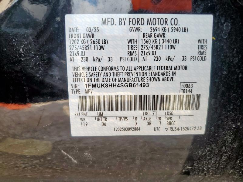 Photo 14 from auction – 2025 FORD EXPLORER P with VIN 1FMUK8HH4SGB61493
