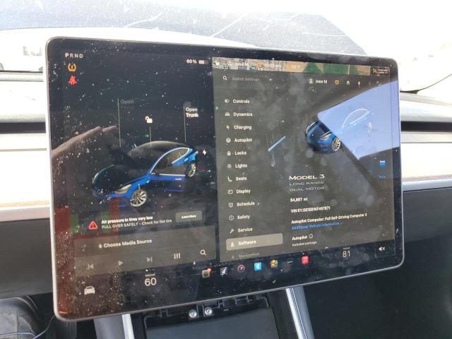 Photo 9 from auction – 2019 TESLA MODEL 3 with VIN 5YJ3E1EB1KF497871