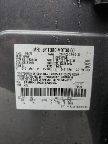 Photo 14 from auction – 2022 FORD EDGE SEL with VIN 2FMPK4J9XNBA93057