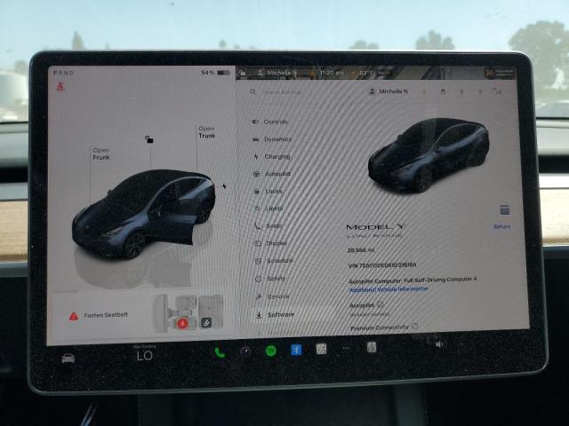 Photo 9 from auction – 2025 TESLA MODEL Y with VIN 7SAYGDEDXSF216169