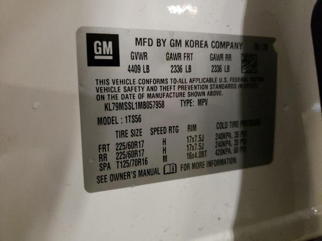 Photo 14 from auction – 2021 CHEVROLET TRAILBLAZE with VIN KL79MSSL1MB057958