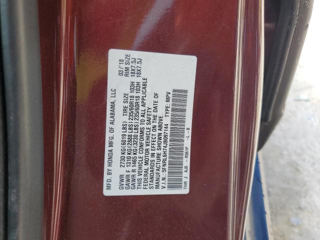 Photo 14 from auction – 2018 HONDA ODYSSEY EX with VIN 5FNRL6H74JB097144