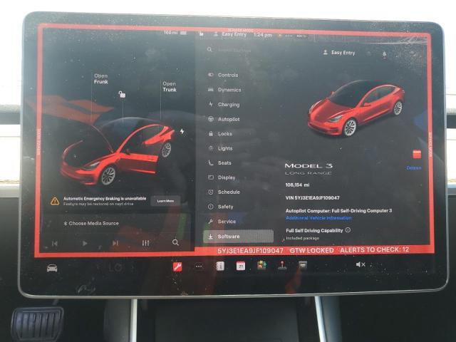 Photo 9 from auction – 2018 TESLA MODEL 3 with VIN 5YJ3E1EA9JF109047